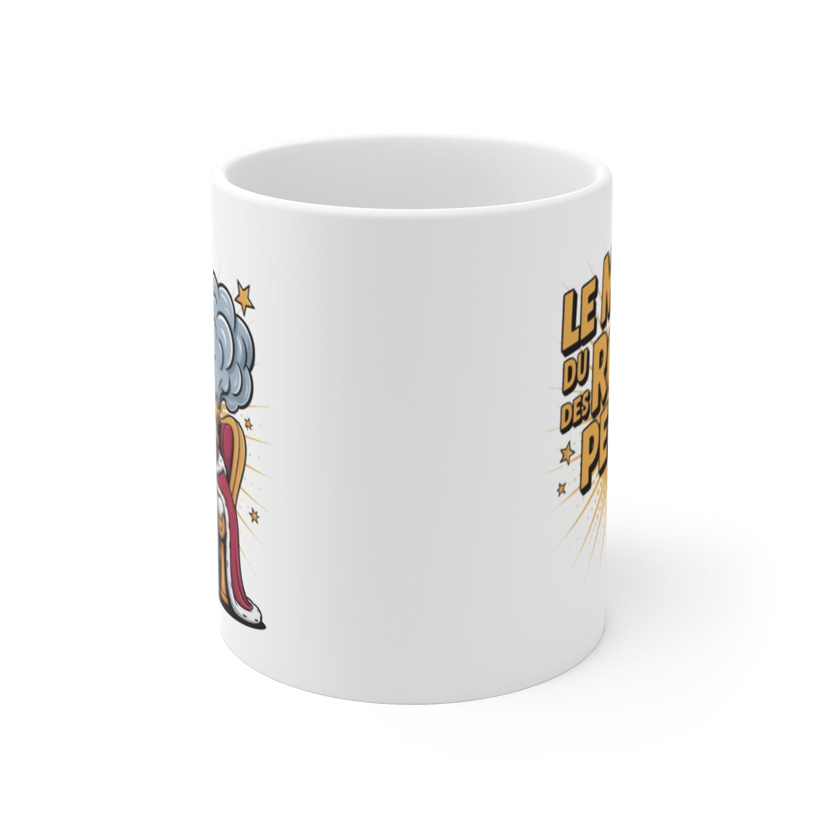 Tasse Humour Homme “Roi des Pets” – Mug Drôle Couronne et Gaz – Cadeau Insolite Céramique 325ml