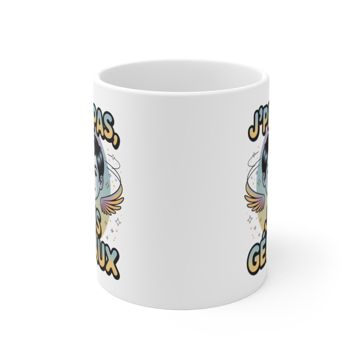 Tasse Horoscope Gémeaux – Mug Astrologie “J’peux Pas J’suis Gémeaux” – Cadeau Zodiaque Céramique 325ml
