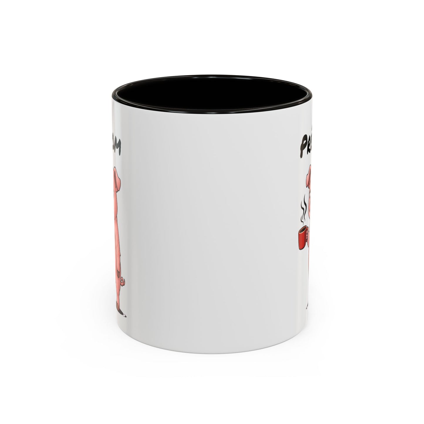 Tasse Cochon avec Café – Mug Animal Humoristique Fatigue – Illustration Cartoon 325ml