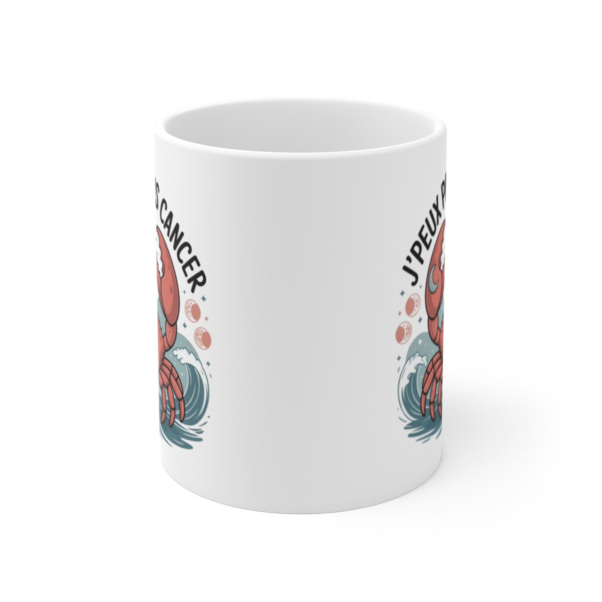 Tasse Astrologie Cancer – Mug Zodiaque Drôle “J’peux Pas J’suis Cancer” – Cadeau Horoscope Céramique 325ml