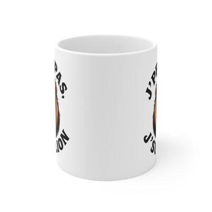 Tasse Astrologie Lion – Mug Zodiaque Fier “J’peux Pas J’suis Lion” – Cadeau Horoscope Céramique 325ml