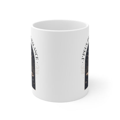 Tasse Astrologie Balance – Mug Zodiaque Étoilé “J’peux Pas J’suis Balance” – Cadeau Horoscope Céramique 325ml