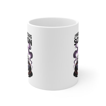 Tasse Astrologie Scorpion – Mug Zodiaque Noir “J’peux Pas J’suis Scorpion” – Cadeau Horoscope Céramique 325ml