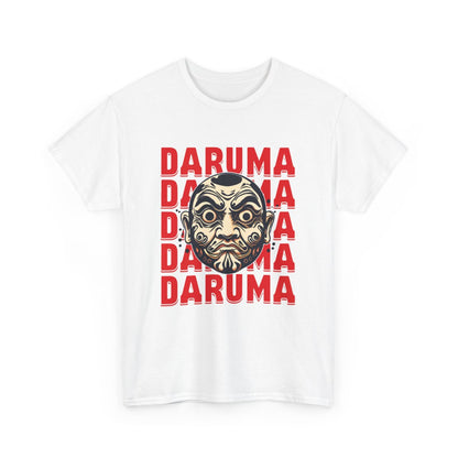 T-shirt Daruma Japon Homme/Femme – Tee-shirt Unisexe Icône Japonaise – Design Visage Daruma Style Pop Urbain