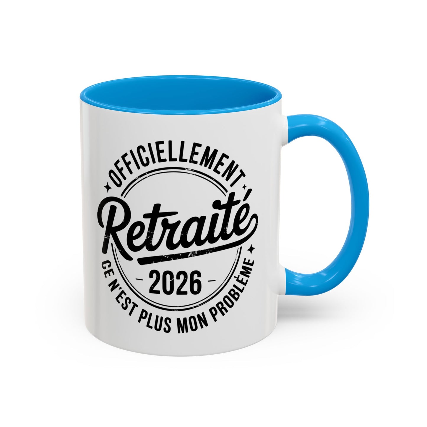 Mug Retraite 2026 Homme – Tasse Officiellement Retraité Vintage – Cadeau Départ Collègue Homme