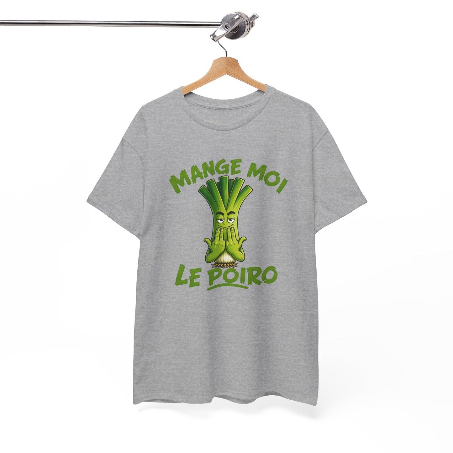 Tee Shirt Poireau JuL Humour Homme Femme – T-Shirt Drôle Légume Vert – Idée Cadeau Original