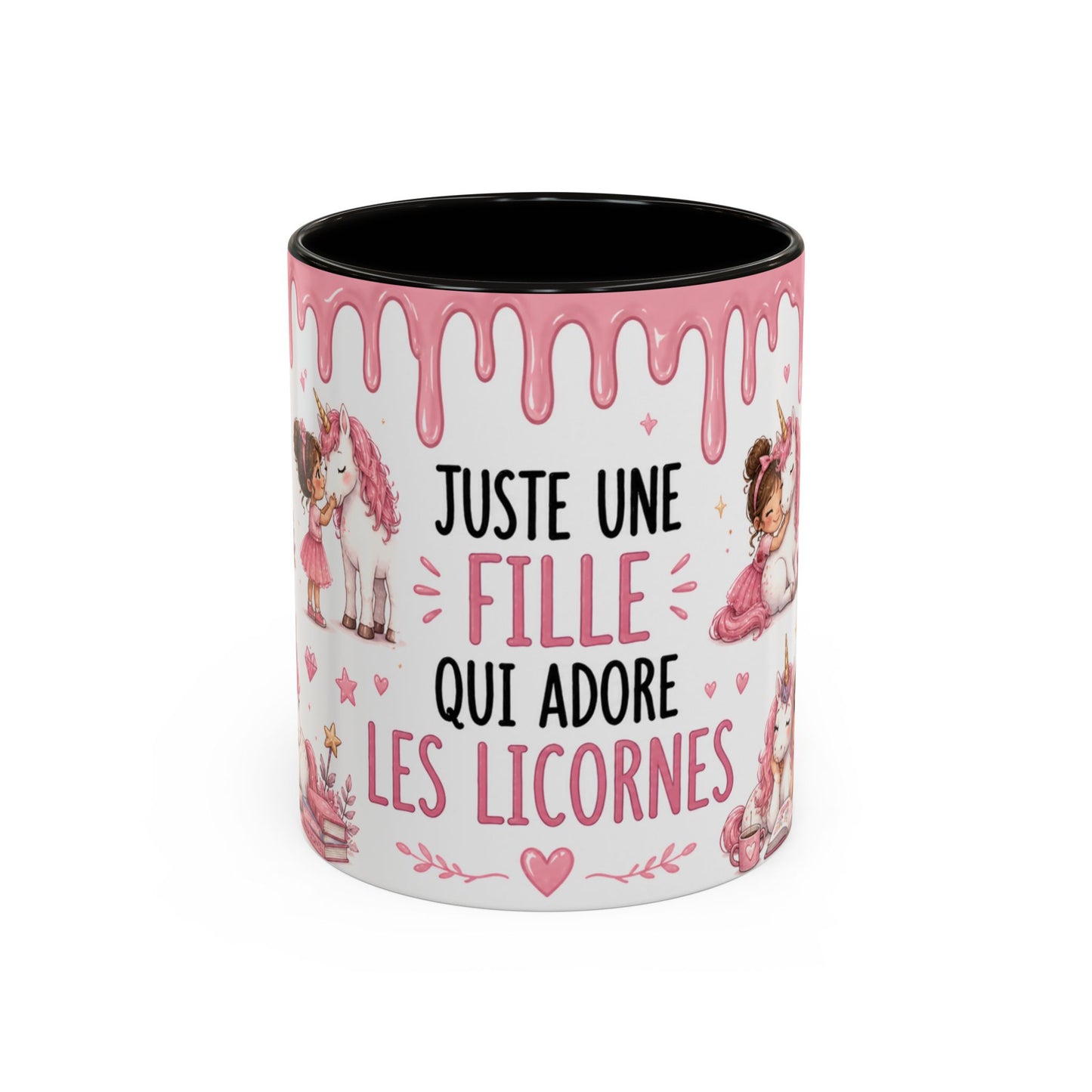 Tasse Juste Une Fille Qui Adore Les Licornes – Mug Licorne Kawaii et Univers Féérique – Céramique 325ml