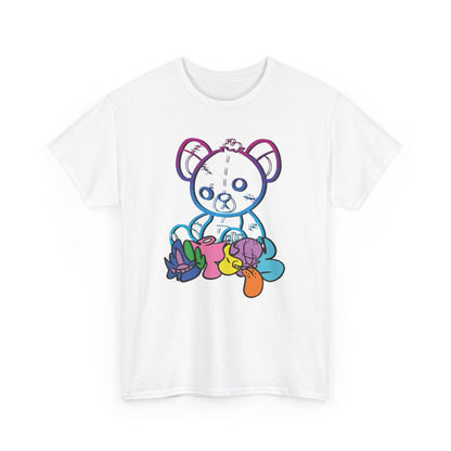 Tee-shirt Unisexe Ours Street Art Coloré – T-shirt Graphique Urbain Abstrait – Style Contemporain S à 3XL