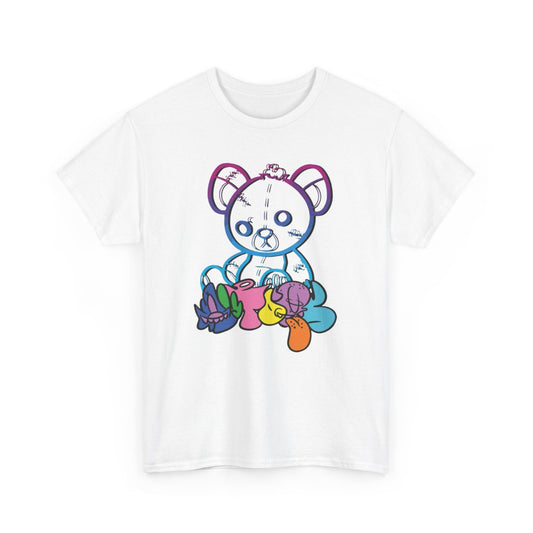 Tee-shirt Unisexe Ours Street Art Coloré – T-shirt Graphique Urbain Abstrait – Style Contemporain S à 3XL
