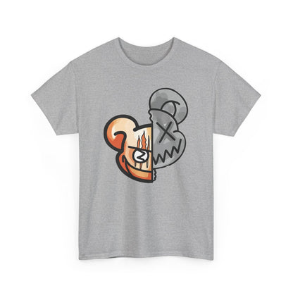 Tee-shirt Unisexe Ours Graphique Mi-Lumineux Mi-Sombre  T-shirt Street Art Expression Visuelle S à 3XL