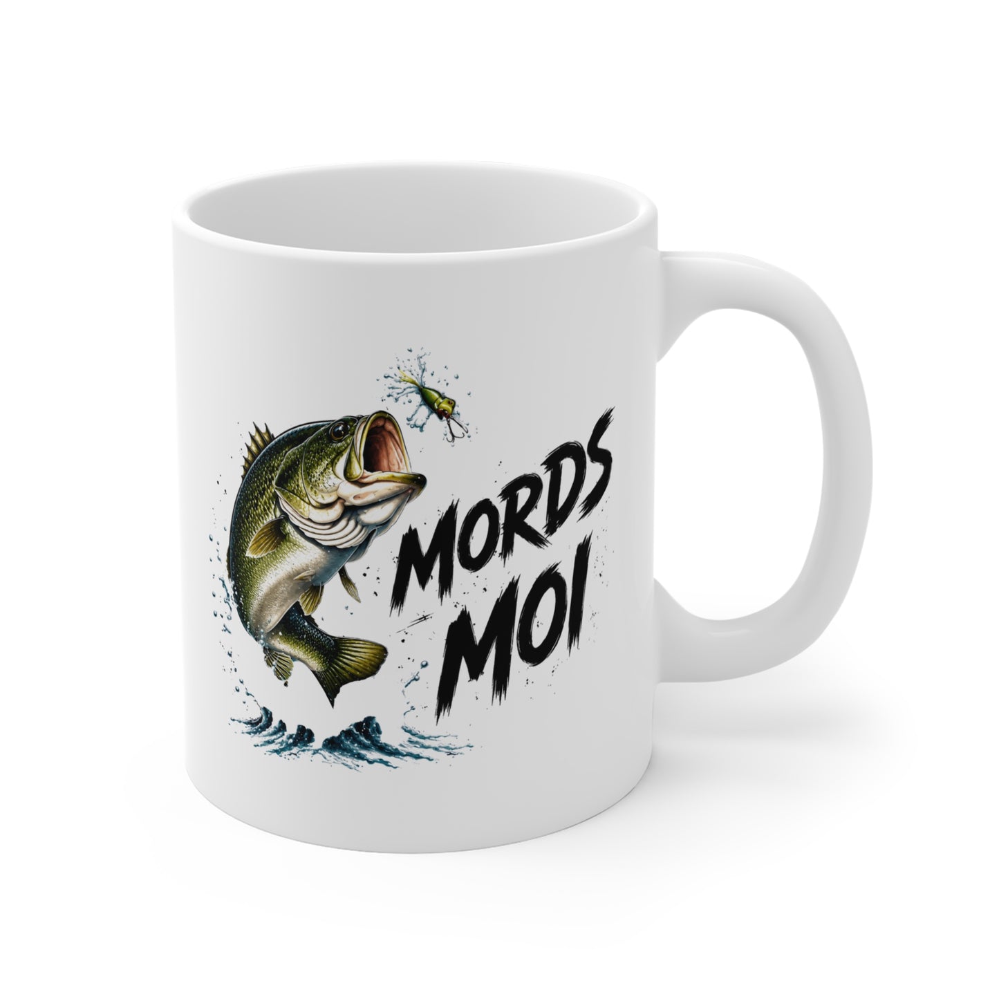 Mug Pêche Humoristique – Tasse Poisson avec Leurre – Cadeau Homme Amateur de Lac, Rivière et Plein Air – 325 ml