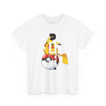 T-shirt Pikachu Pika Pokéball | Design Fan Art Pokémon | Tee-shirt Graphique Geek Otaku Gamer Unisexe