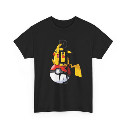 T-shirt Pikachu Pika Pokéball | Design Fan Art Pokémon | Tee-shirt Graphique Geek Otaku Gamer Unisexe