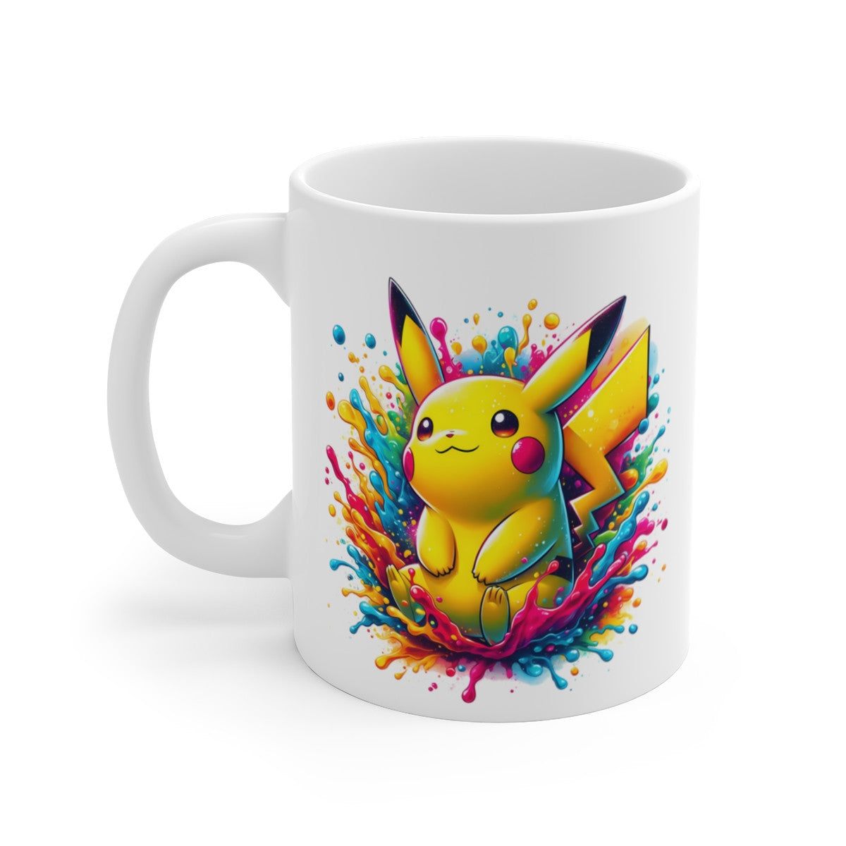 Tasse Créature Jaune Pikachu – Mug Électrique Pop Coloré – Cadeau Fun Céramique 325ml