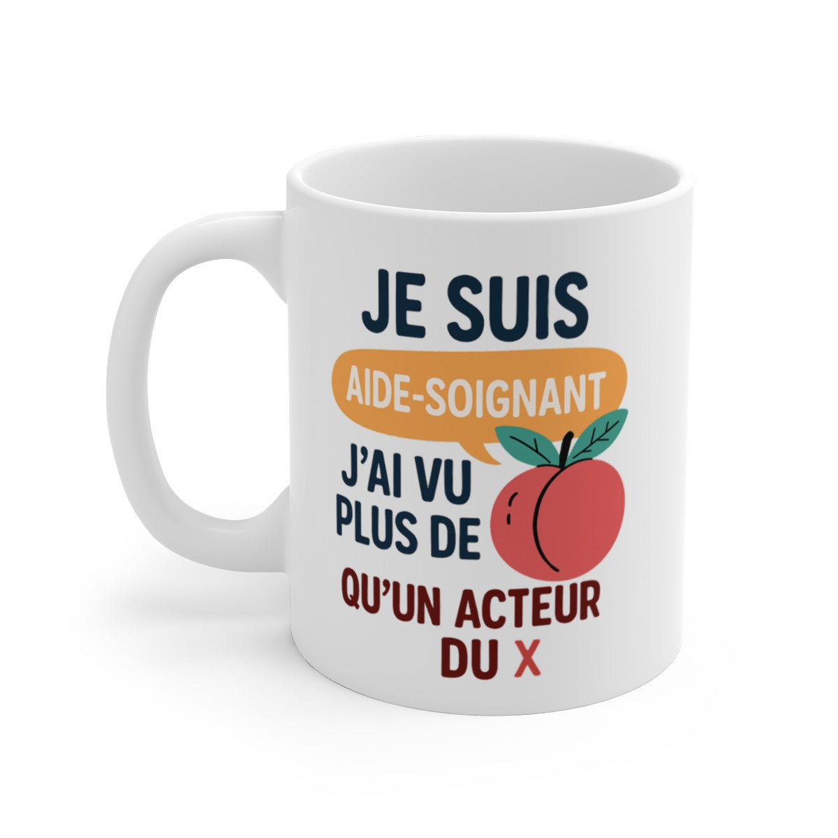Tasse Aide-Soignant Humour – Mug  Cadeau Drôle Personnel Médical Céramique 325ml