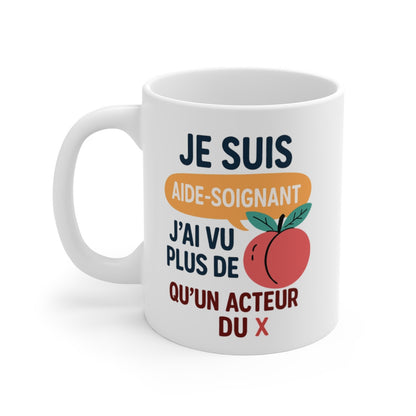 Tasse Aide-Soignant Humour – Mug  Cadeau Drôle Personnel Médical Céramique 325ml