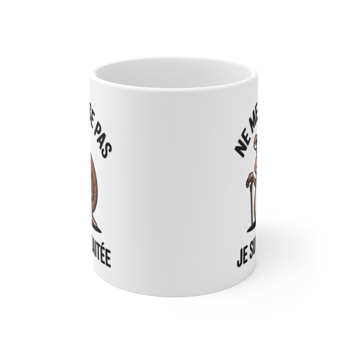 Tasse Drôle Retraitée  Mug Ne Me Stresse Pas Je Suis Retraitée Escargot Cadeau Humour Céramique 325ml