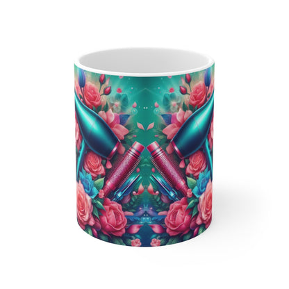 Tasse Coiffeuse Professionnelle – Mug Panoramique Beauté – Cadeau Salon Hair Stylist Céramique 325ml