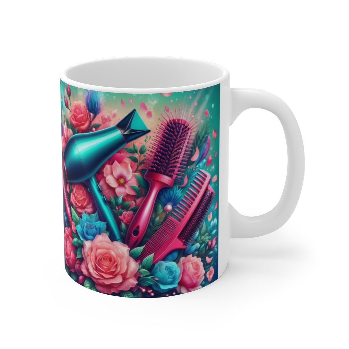 Tasse Coiffeuse Professionnelle – Mug Panoramique Beauté – Cadeau Salon Hair Stylist Céramique 325ml