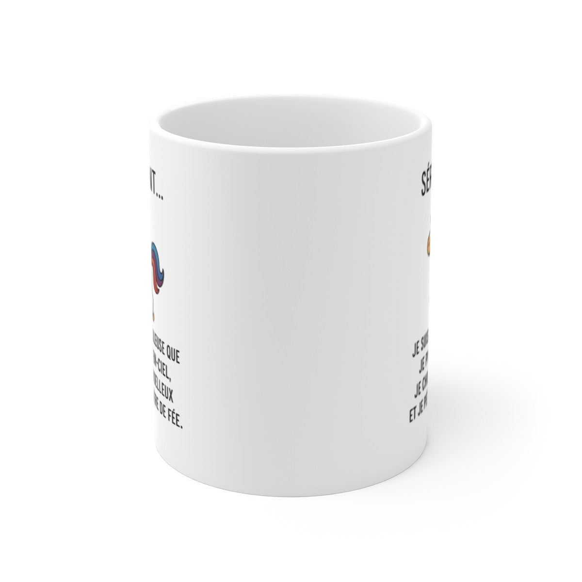 Mug Licorne Drôle – Tasse Humour Fabulouse Arc-en-Ciel – Idée Cadeau Amie, Femme, Anniversaire 325ml