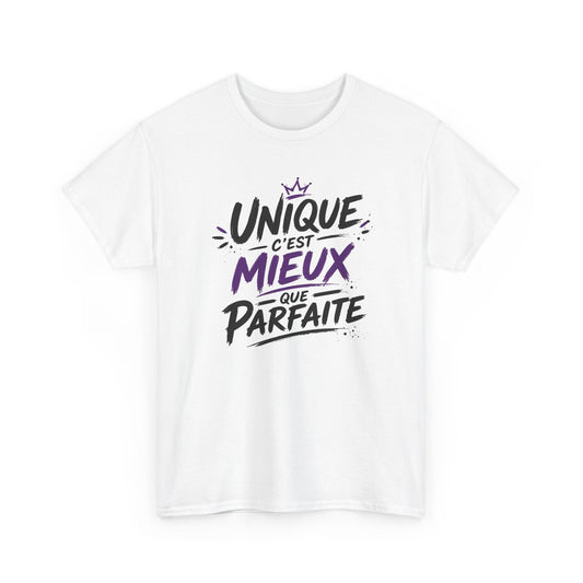 Tee Shirt Femme Unique C’est Mieux Que Parfaite – T-Shirt Humour Femme Original – Idée Cadeau Femme