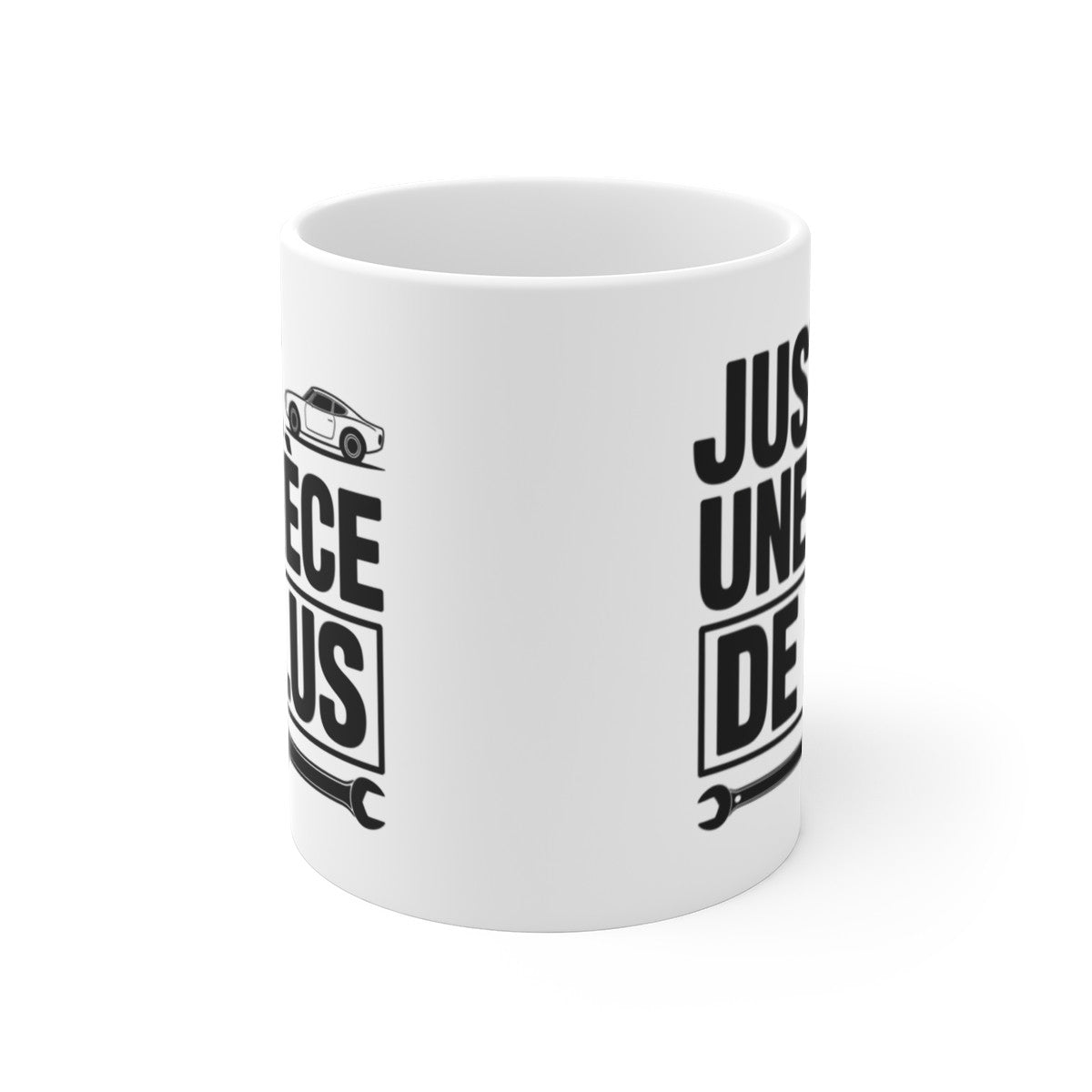Tasse Céramique 325ml “Juste Une Pièce de Plus” – Mug Humour Mécanicien Voiture – Cadeau Garage