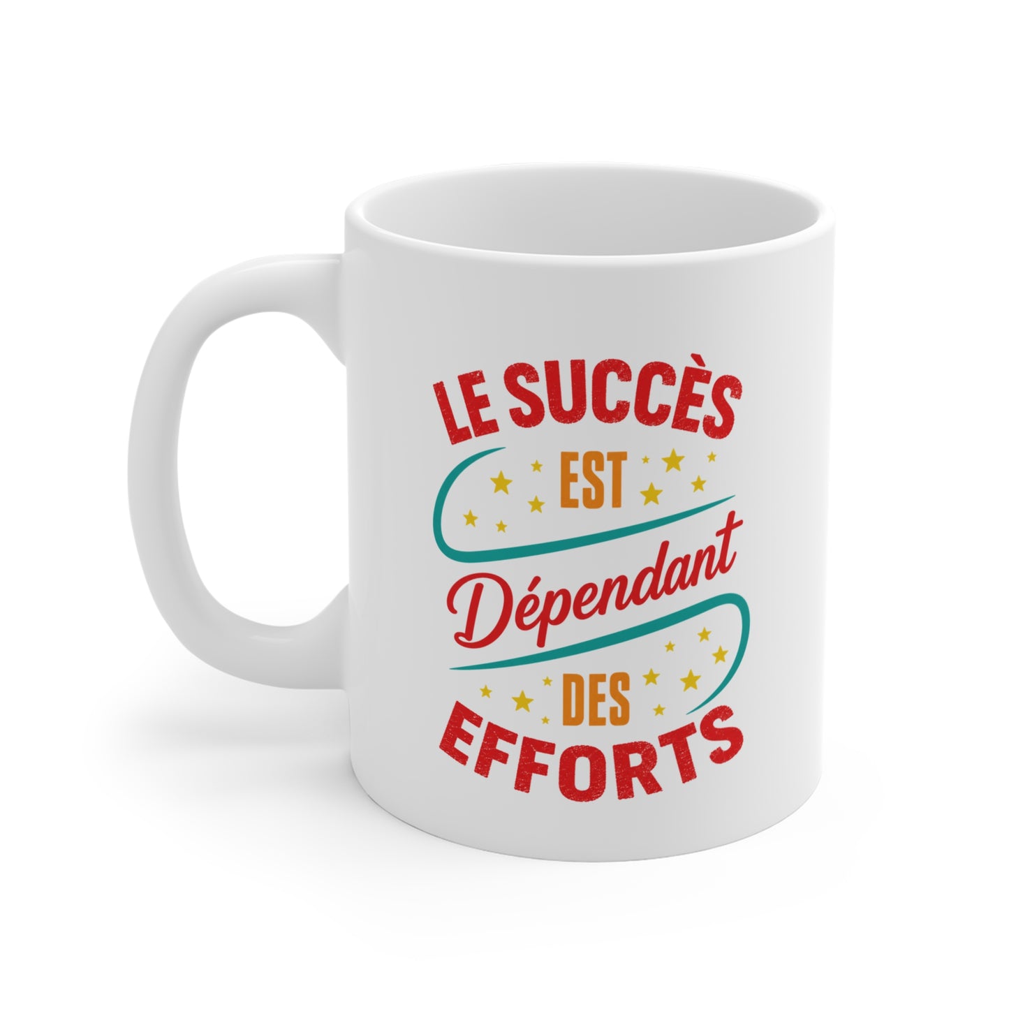 Mug Motivation Réussite – Tasse Inspirante Travail Effort Persévérance – Cadeau Motivation Homme et Femme