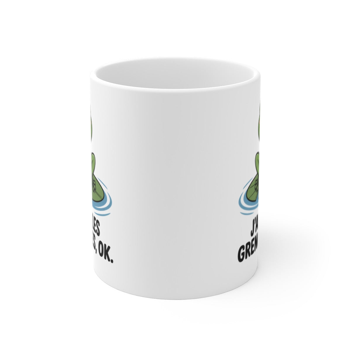 Tasse Humour Grenouille – Mug Animal Mignon Nénuphar – Cadeau Nature Original 325ml