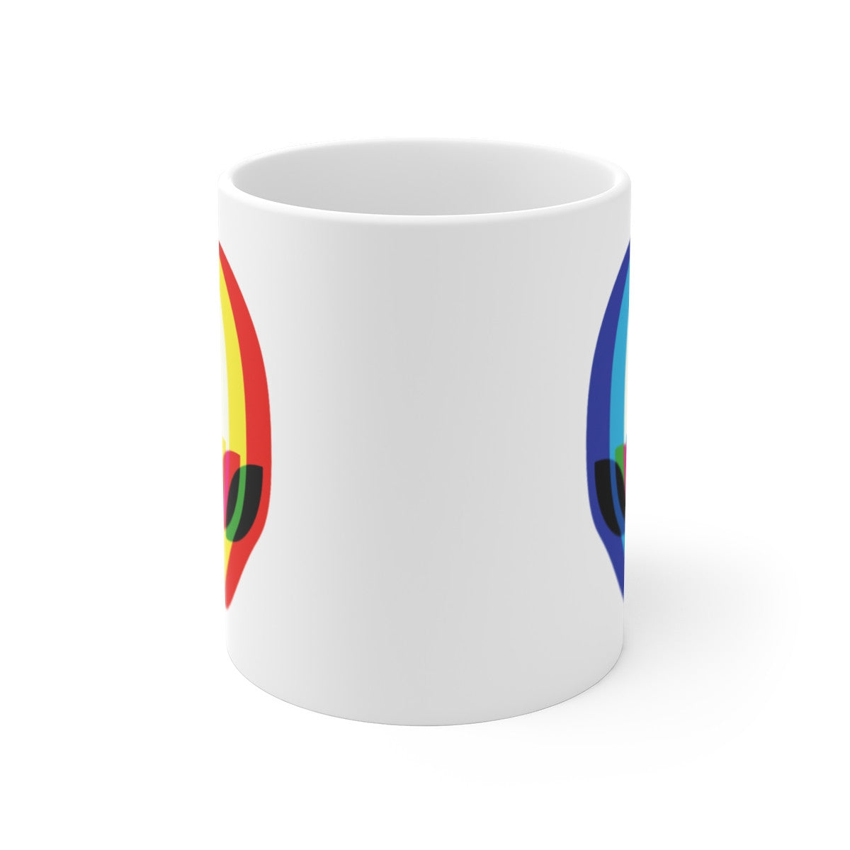 Tasse Alien Multicolore – Mug Design Futuriste Tête Extraterrestre – Cadeau Sci-Fi 325ml