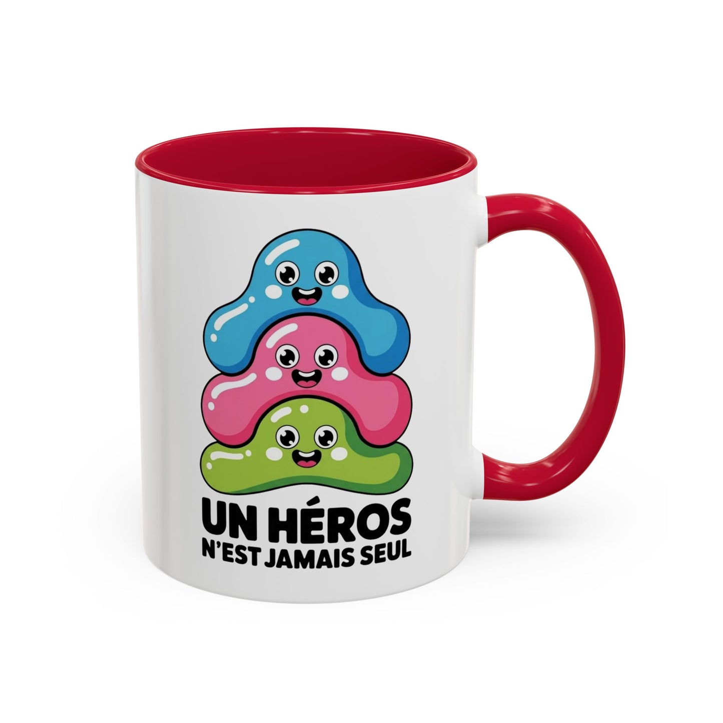 Mug Humour Bactéries – Tasse Microbes Drôles Citation Fun – Cadeau Original Humour – Céramique 325ml Noir Bleu Rouge