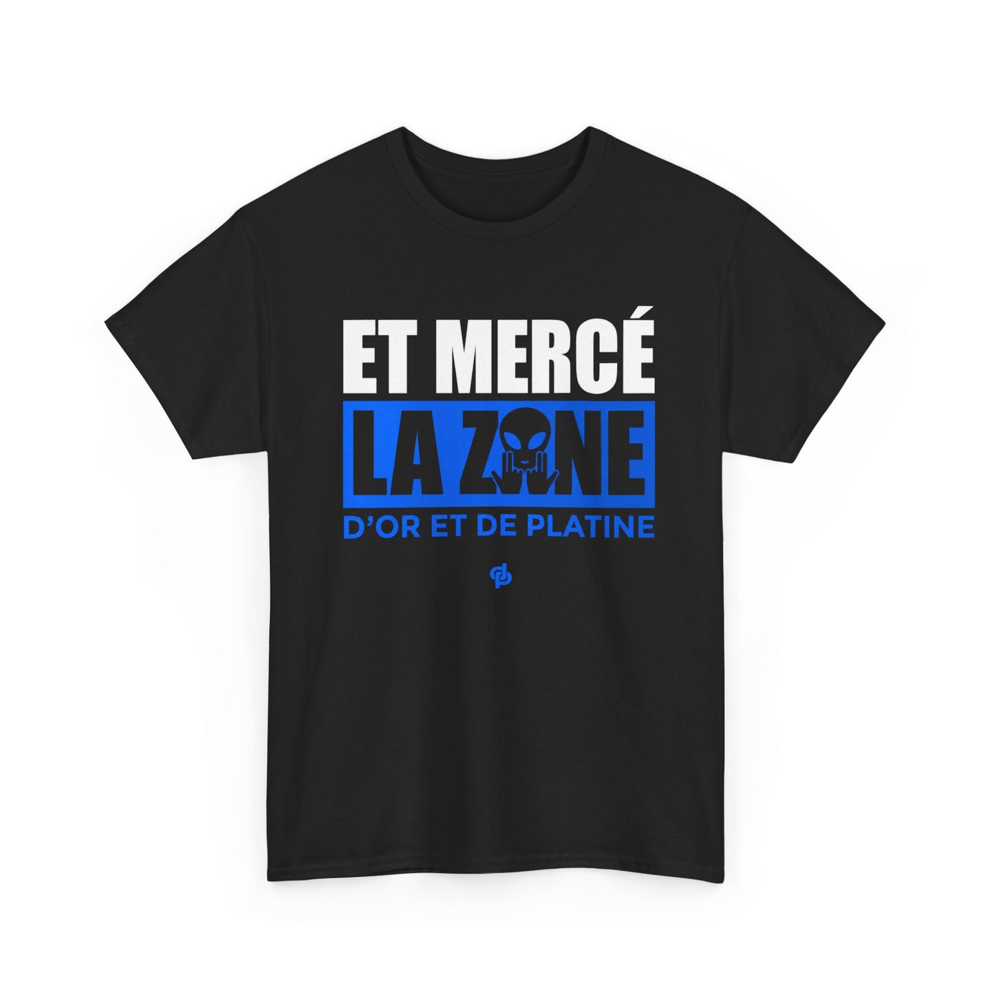 T-Shirt Merci La Zone Humour Rap Français Homme – Design Urbain Style Marseille – Tee Shirt Streetwear Fan Musique Urbaine Team JuL