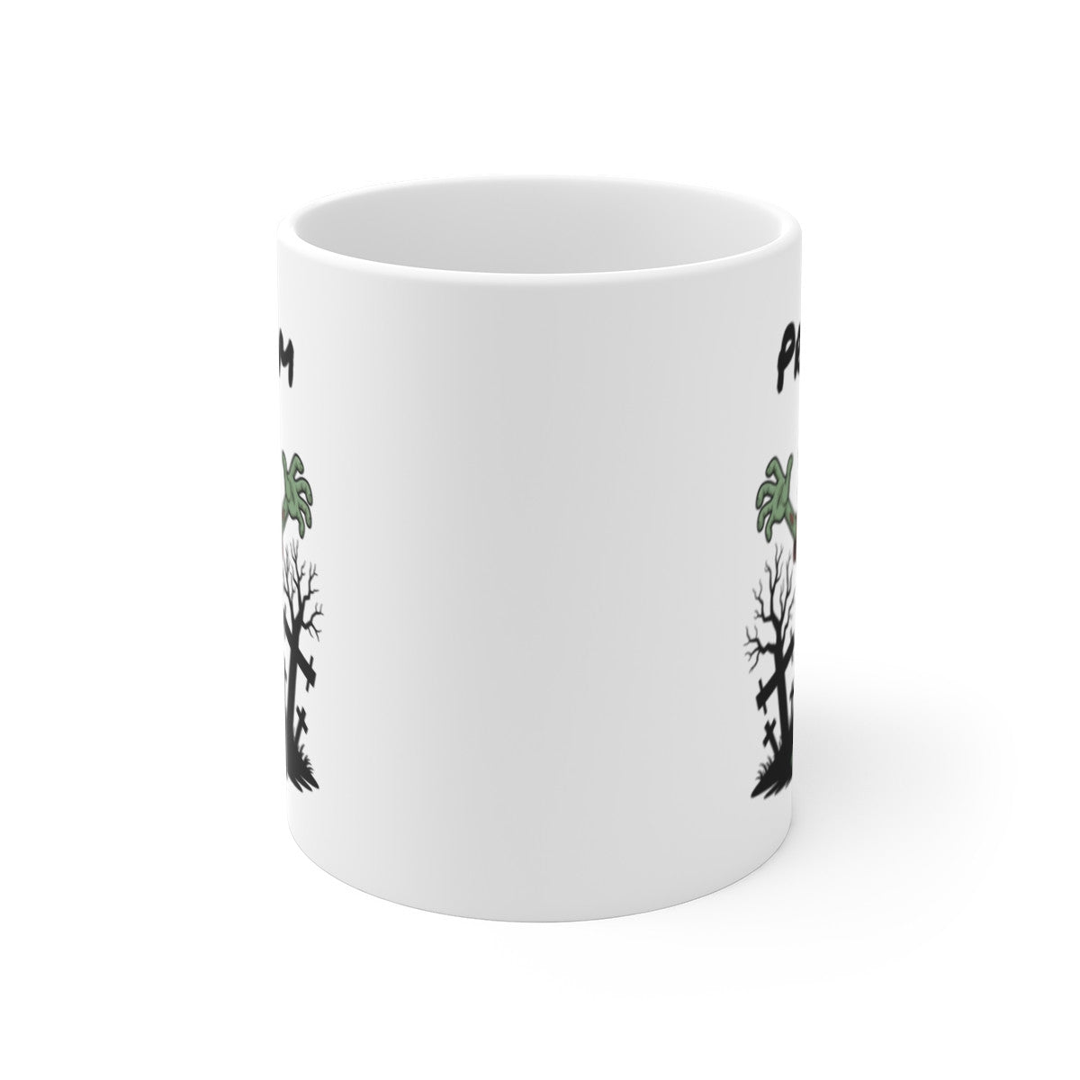 Tasse Personnalisable Zombie Halloween 325ml – Mug Cartoon Effrayant avec Prénom