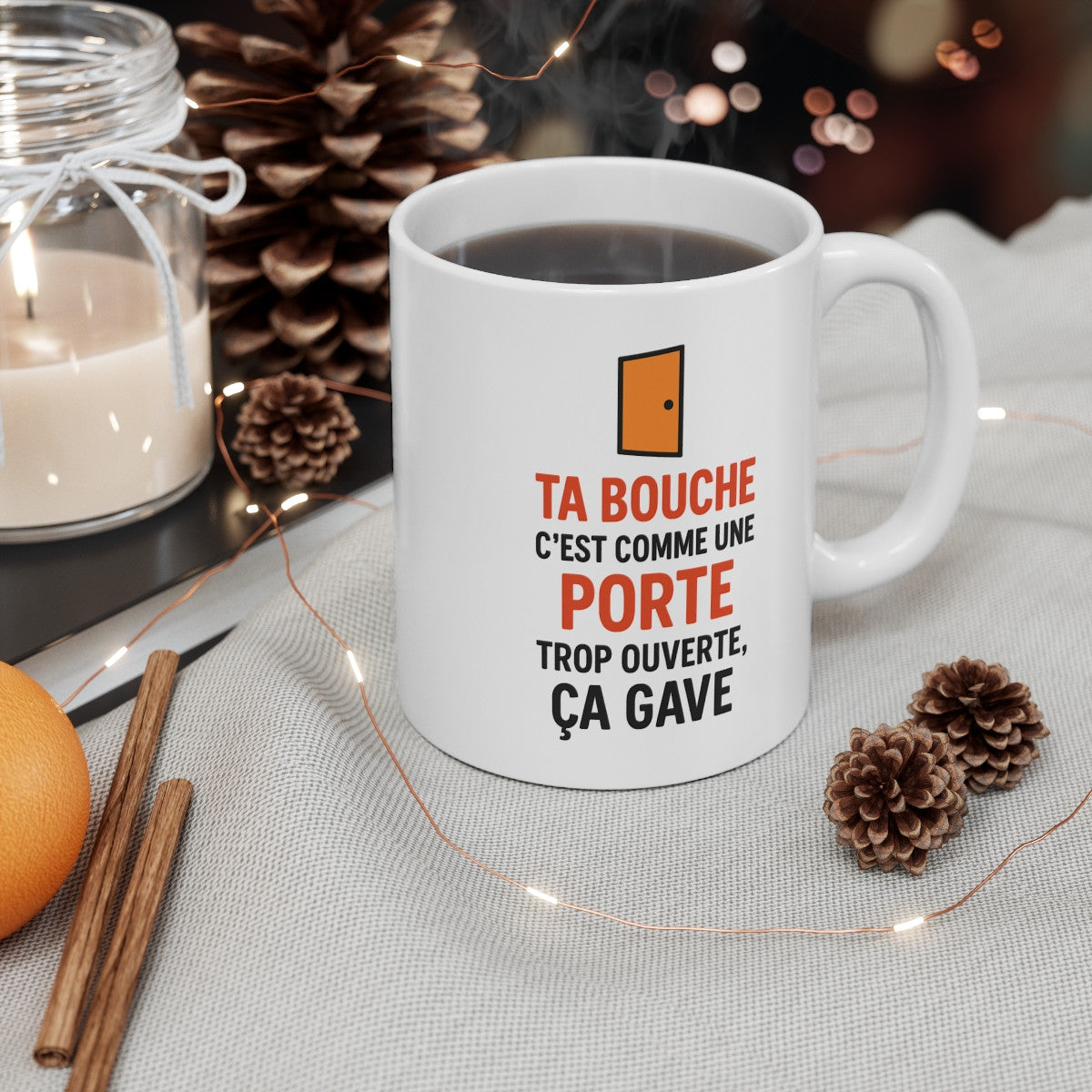 Mug Humour Français 325ml – Tasse Céramique Drôle et Sarcastique – Cadeau Original Citation Amusante