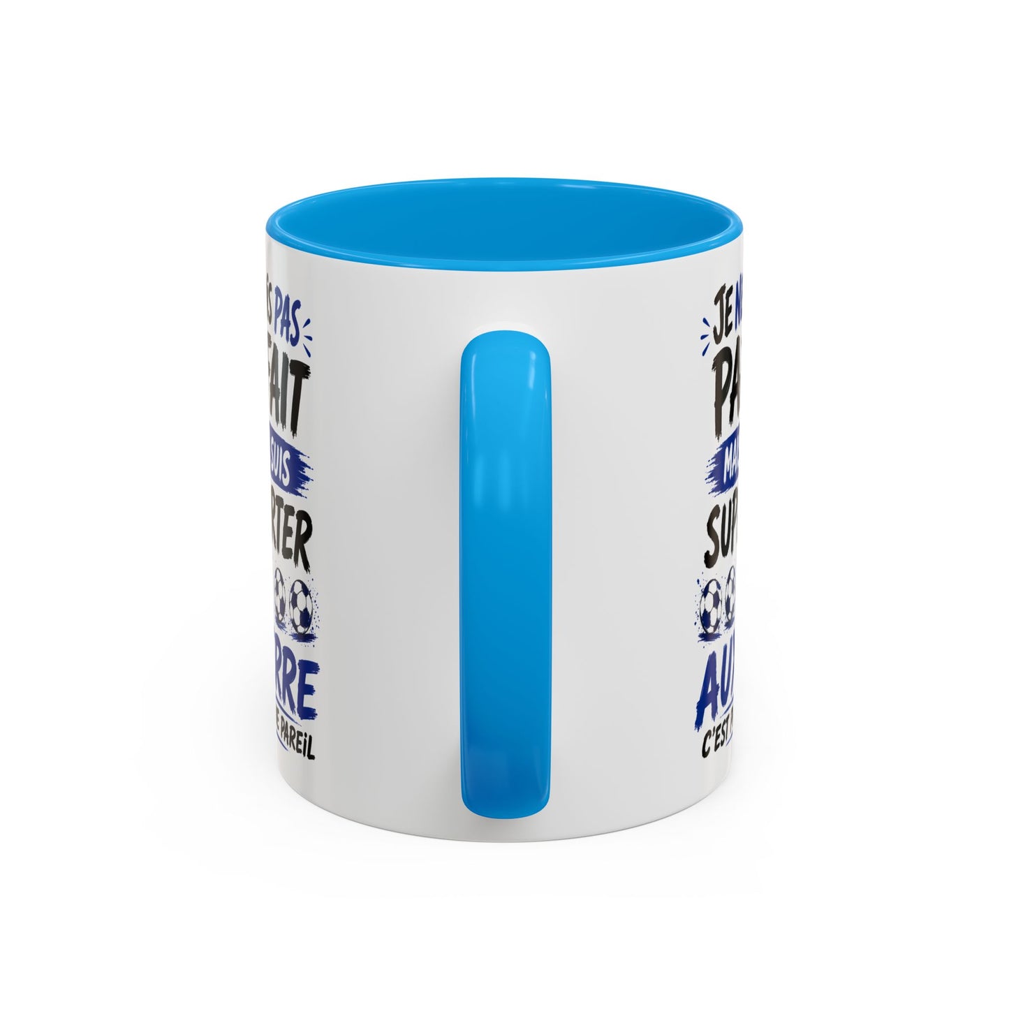 Tasse Je Ne Suis Pas Parfait Mais Je Suis Supporter d’Auxerre – Mug Humour Football Supporter – Cadeau Football 325ml