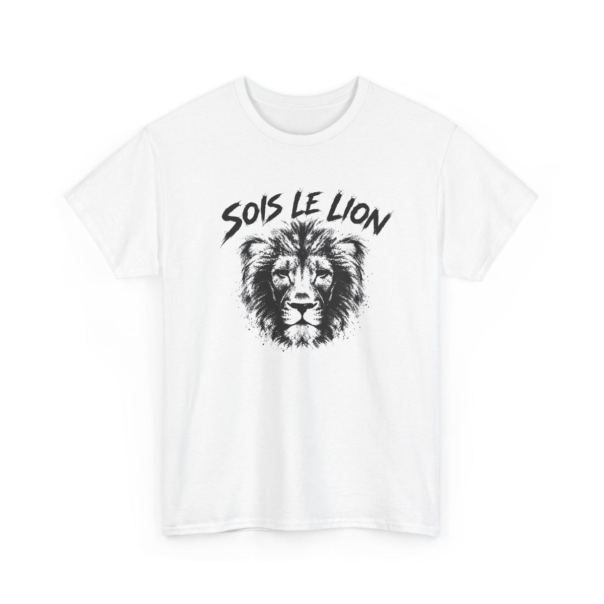 T-Shirt Lion Homme et Femme – Animal Sauvage Force Courage Motivation – Cadeau Amoureux des Lions