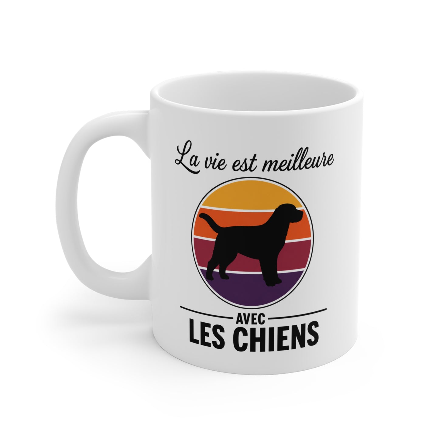 Mug Chien Homme et Femme – Tasse pour Maître et Maîtresse – Cadeau Amoureux des Chiens – Idée Cadeau Passionné Canin et Propriétaire de Chien – 325 ml