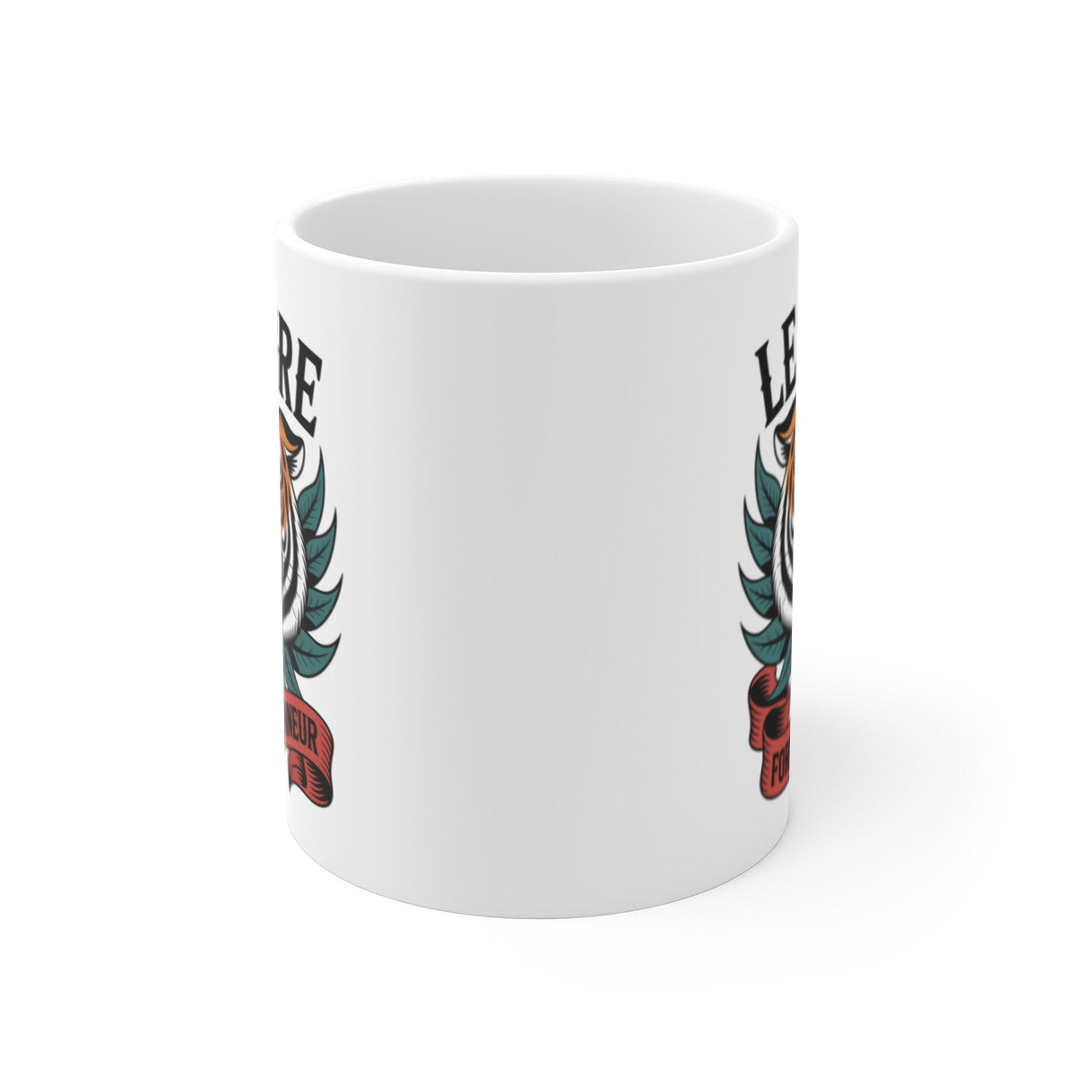 Tasse Tigre 325ml – Mug Force et Honneur – Design Animal Puissant Motivant – Céramique Cadeau Original