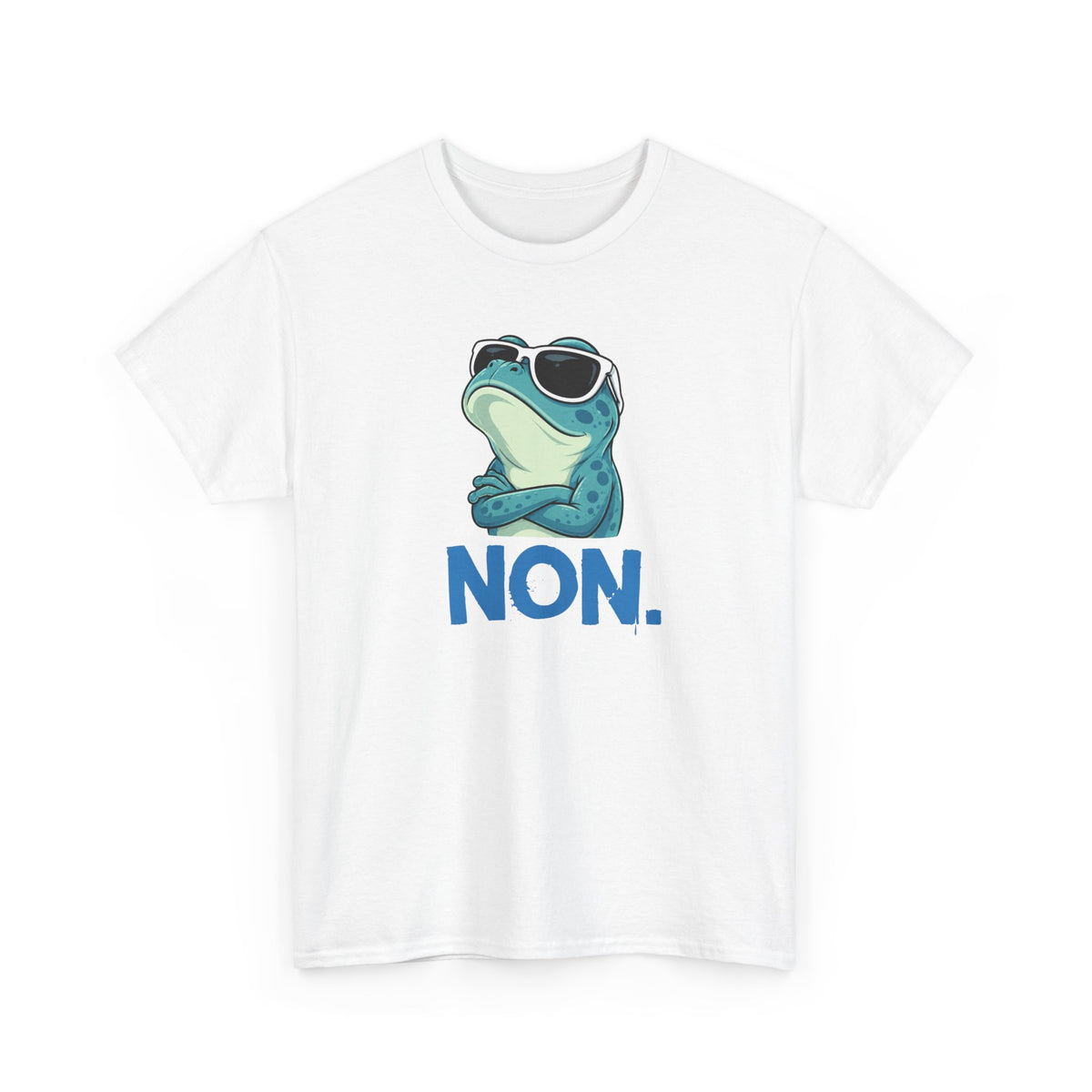Tee-Shirt Humour Homme et Femme – Grenouille Drôle avec Lunettes de Soleil – Idée Cadeau Original Anniversaire
