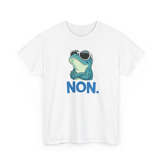 Tee-Shirt Humour Homme et Femme – Grenouille Drôle avec Lunettes de Soleil – Idée Cadeau Original Anniversaire