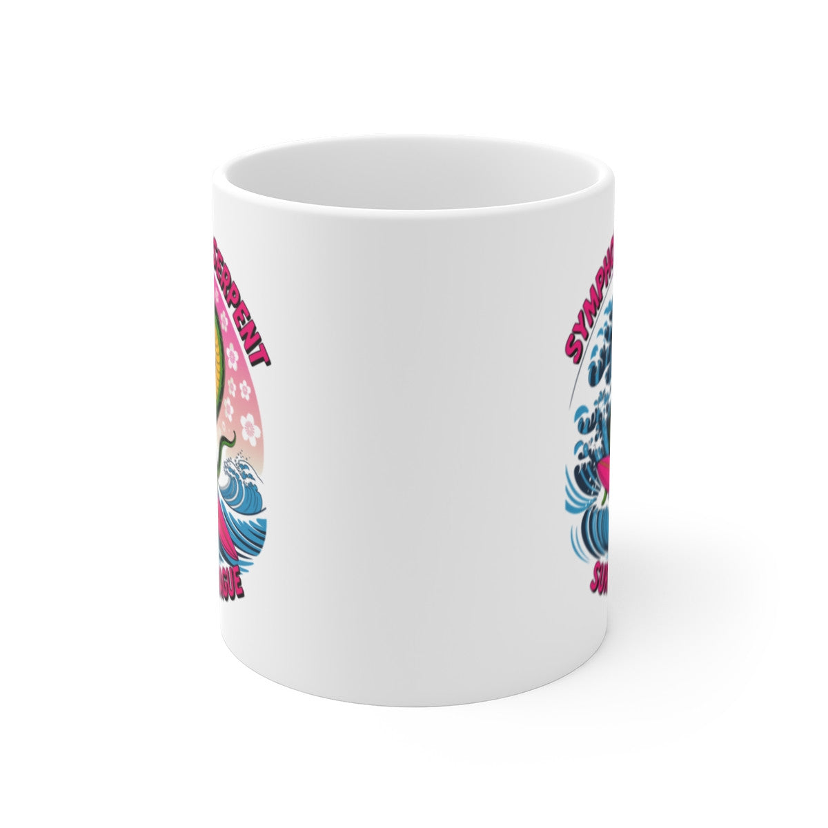 Tasse Serpent 325ml – Mug Surf Symphonie du Serpent – Cadeau Original Humour Océan Céramique