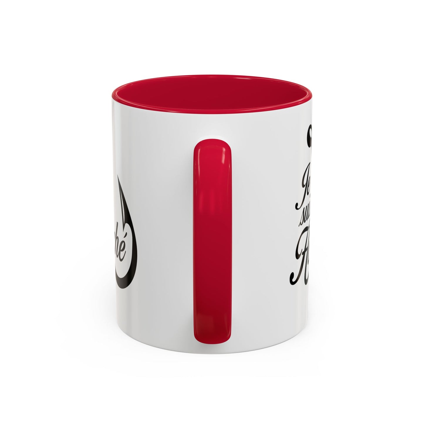 Mug Pêche Humoristique – Tasse Passion Pêcheur – Cadeau Homme Amateur de Poissons, Lac et Rivière – 325 ml Noir Bleu Rouge