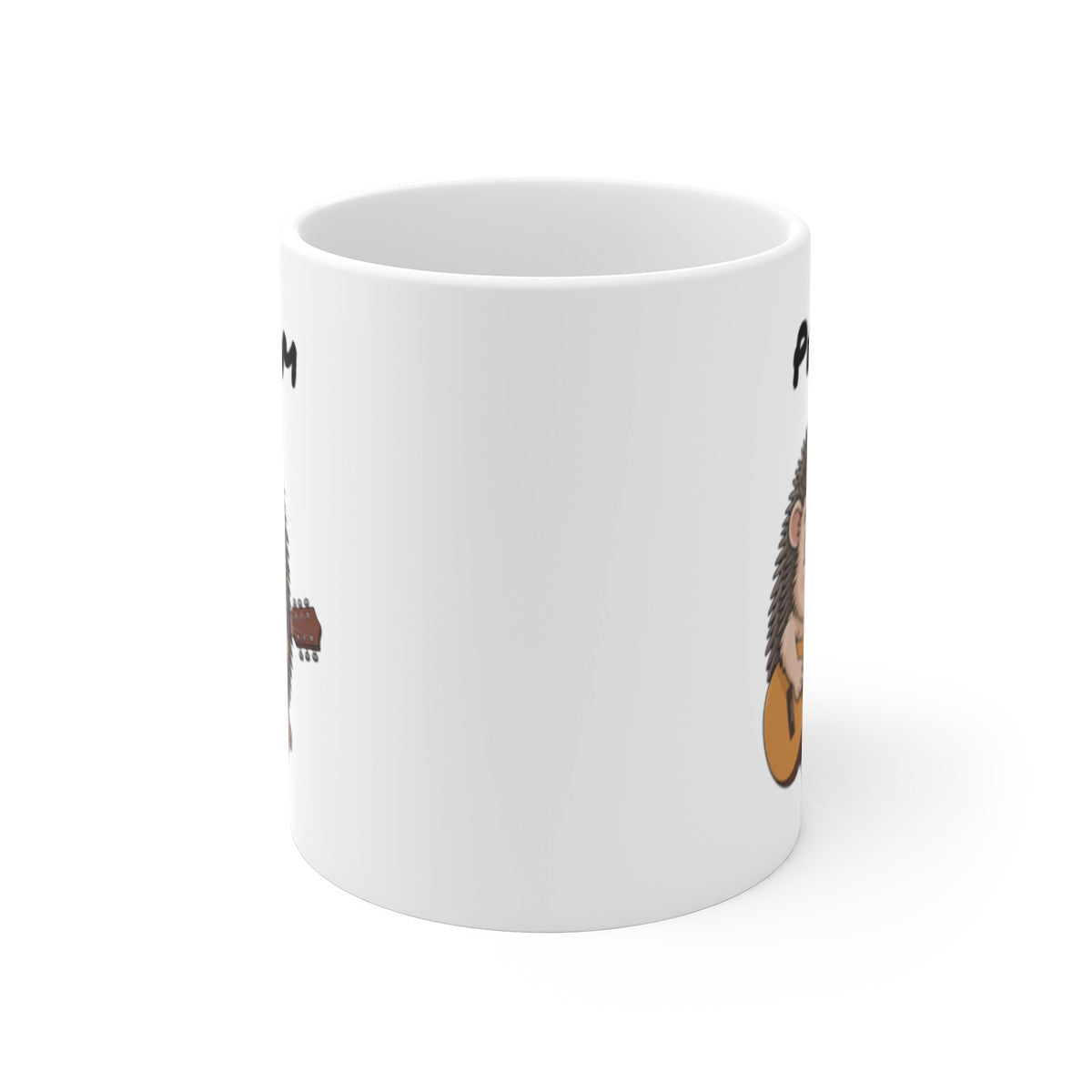 Mug Hérisson Guitare 325ml – Tasse en Céramique avec Hérisson mignon jouant de la guitare – Cadeau Original Personnalisable