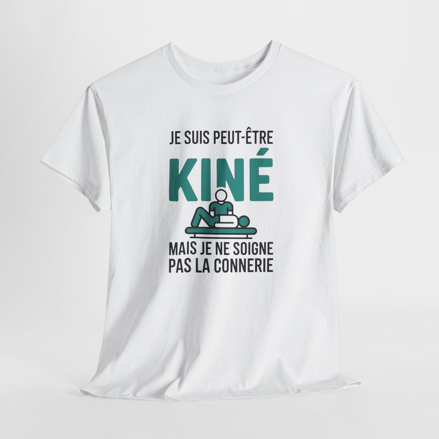 T-Shirt Kiné Humoristique Homme Femme – Tee Shirt Kinésithérapeute Drôle – Cadeau Massage Noir Blanc Gris