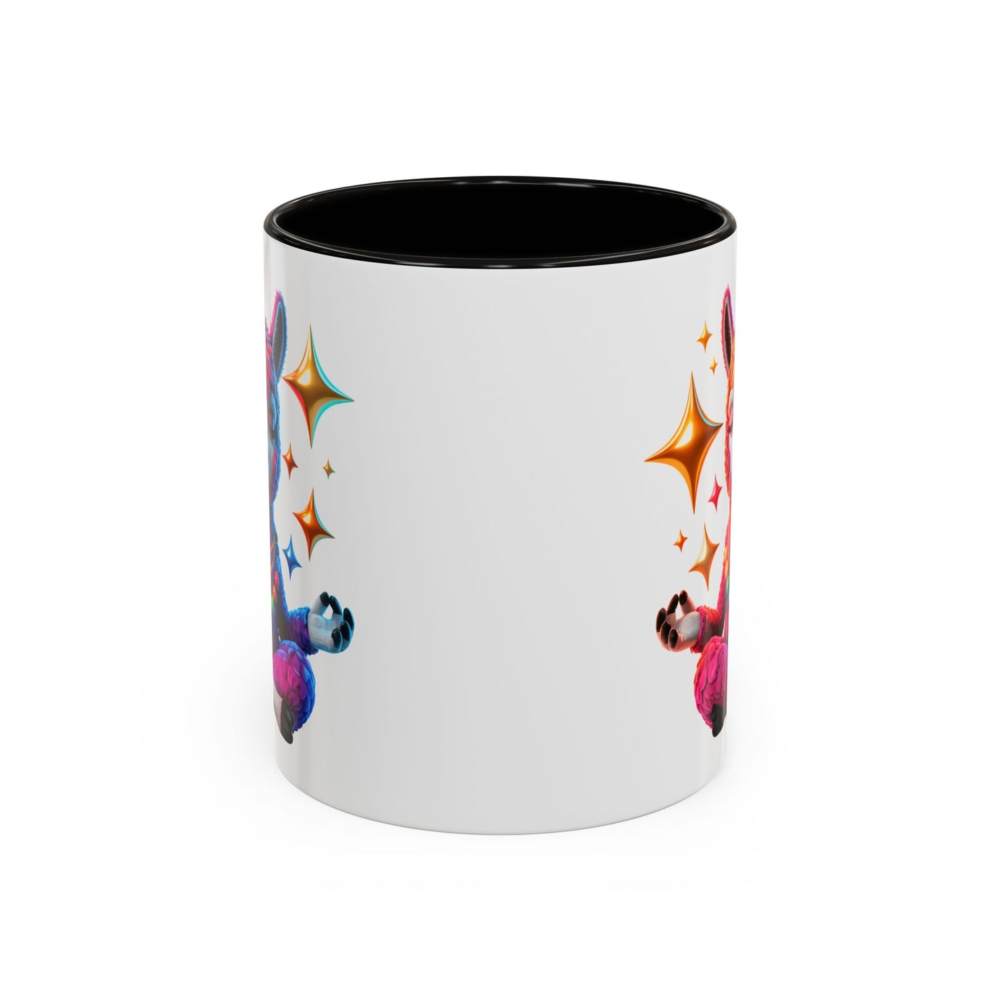 Mug Lama Méditation – Tasse Design Zen Coloré avec Étoiles – Cadeau Relaxation 325ml