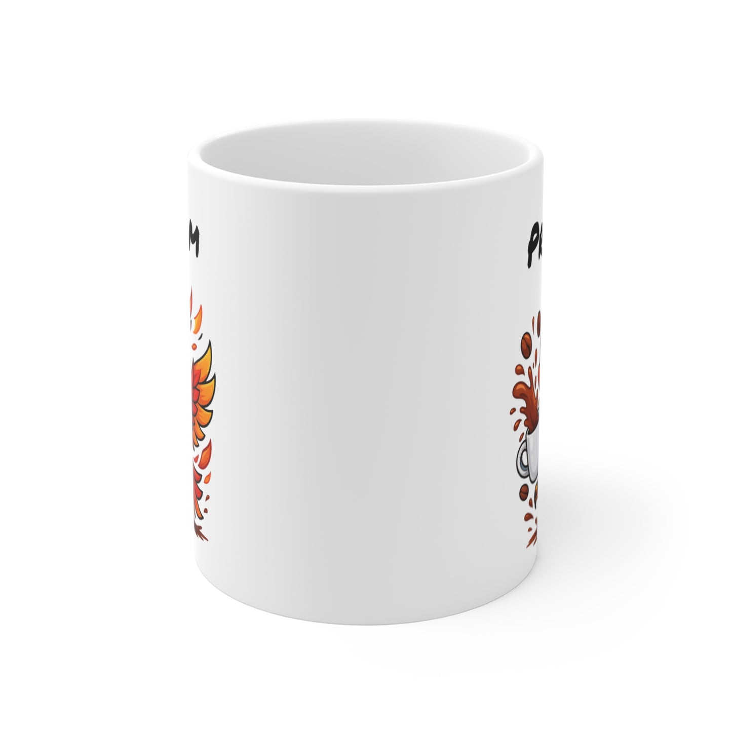 Tasse Personnalisable Phénix Café – Mug Prénom Oiseau de Feu – Cadeau Fantastique et Énergique 325ml
