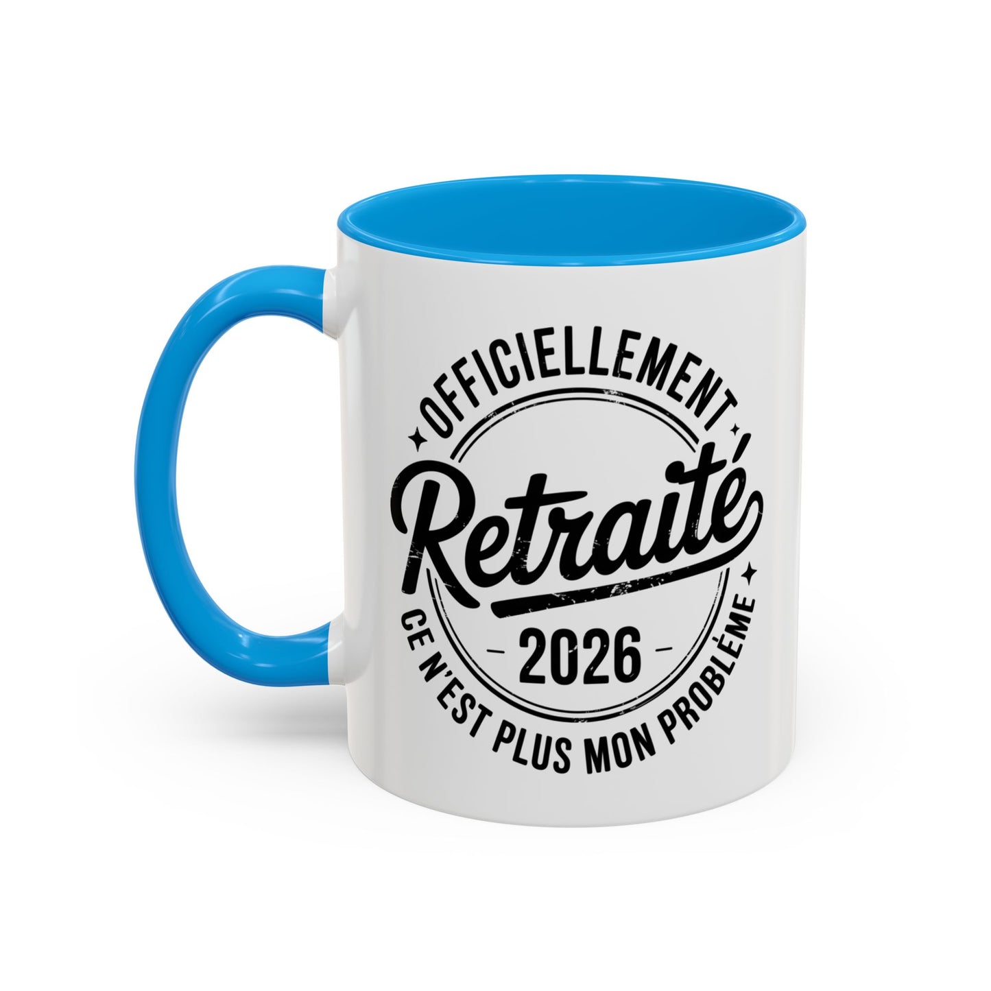 Mug Retraite 2026 Homme – Tasse Officiellement Retraité Vintage – Cadeau Départ Collègue Homme