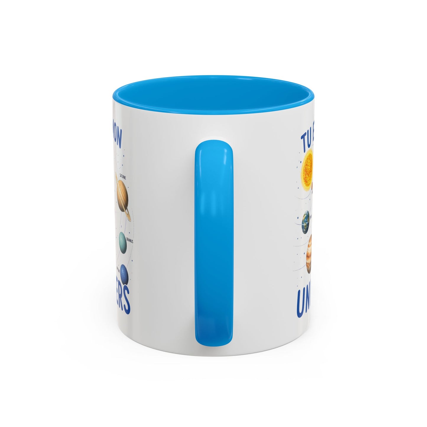 Mug Tu Es Mon Univers – Tasse Astronomie Romantique avec Planètes du Système Solaire – Cadeau Couple Original Homme Femme 325ml