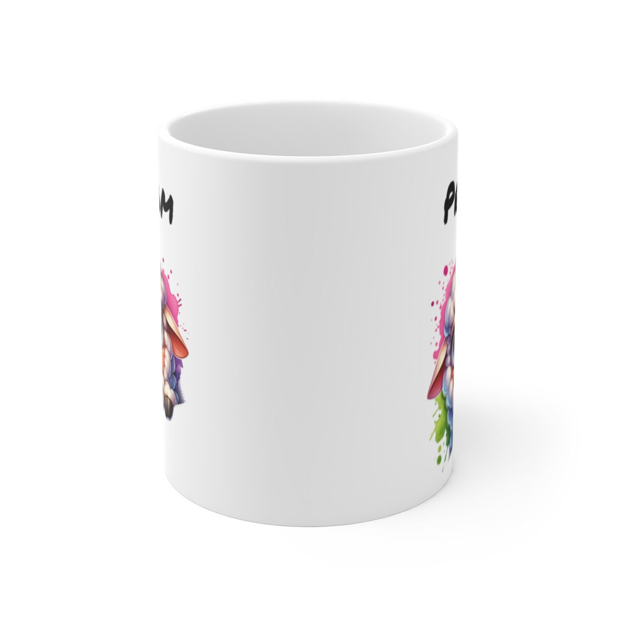 Tasse Personnalisable Agneau Mignon – Mug Prénom Illustration Colorée – Cadeau Animal Doux Bohème 325ml
