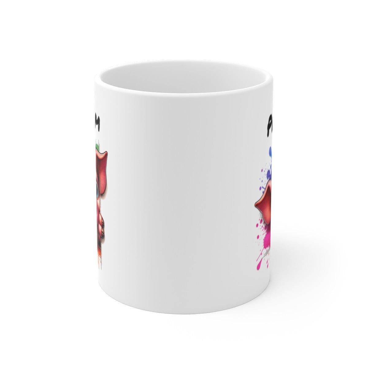 Tasse Personnalisable Cochon Mignon – Mug Prénom Illustration Colorée – Cadeau Animal Rigolo Ferme 325ml