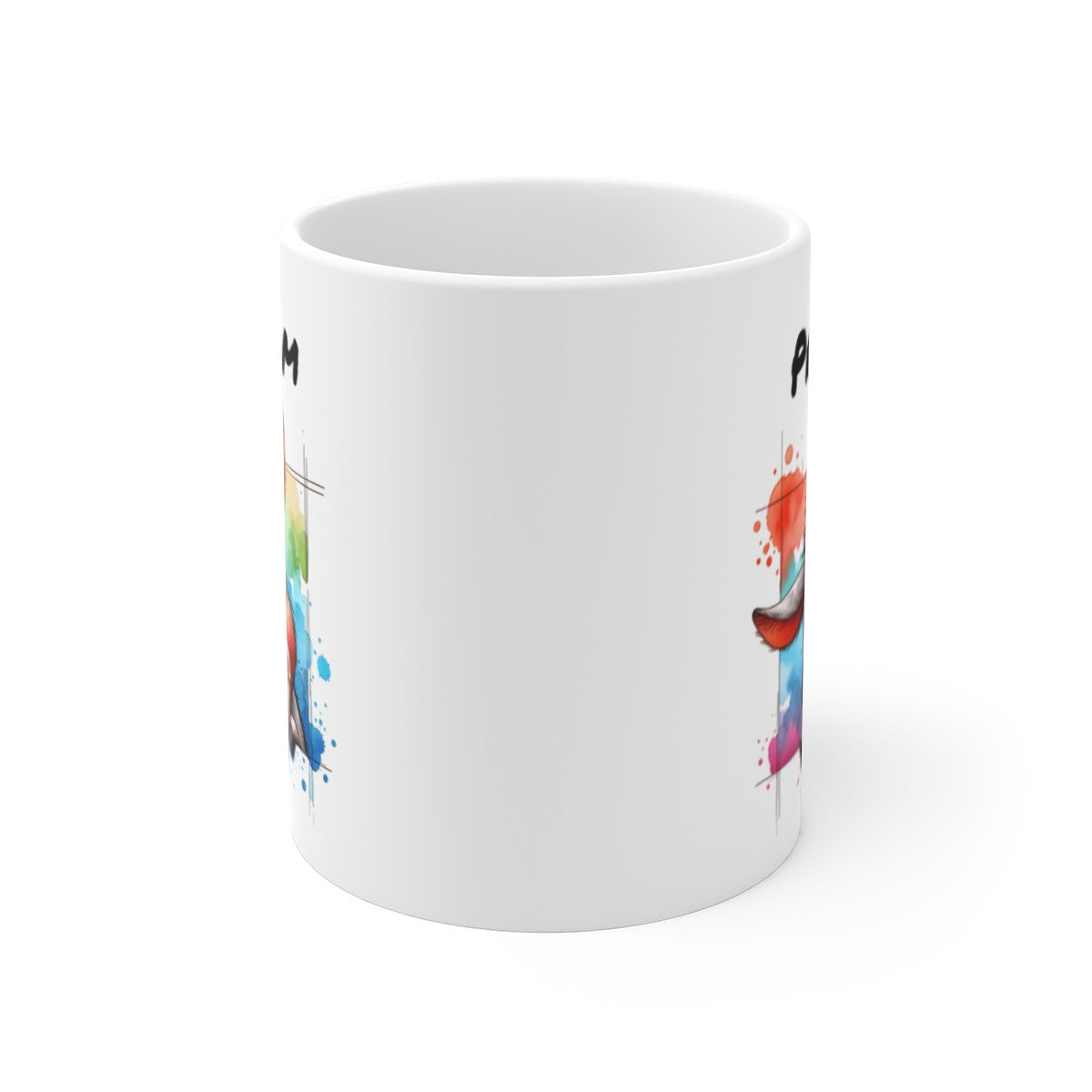 Tasse Personnalisable Âne Mignon – Mug Prénom Illustration Colorée – Cadeau Animal Ferme Rigolo 325ml